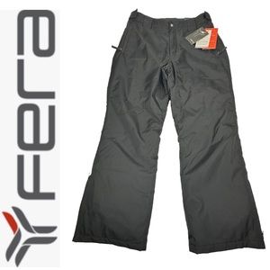 NWT Men’s FERA Insulated SnowPants waist 38 black